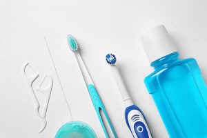 dental hygiene products and tools