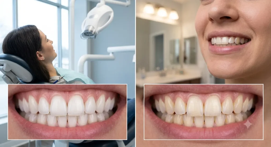 Professional teeth whitening vs whitening strips Madison AL